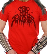 NUNSLAUGHTER - Hells Unholy Fire Logo (RED T-Shirt)