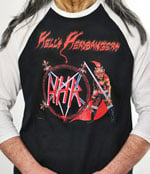 HELLS HEADBANGERS - Blasting Our Way Through The Boundaries Of Hell (Baseball Jersey Shirt / WHITE)