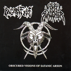 NUNSLAUGHTER / PAGANFIRE - Obscured Visions Of Satanic Arson