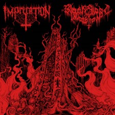 IMPRECATION / BLACK BLOOD INVOCATION - Diabolical Flames Of The Ascended Plague