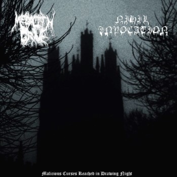 MEGALITH GRAVE / NIHIL INVOCATION - Malicious Curses Reached In Drowning Night