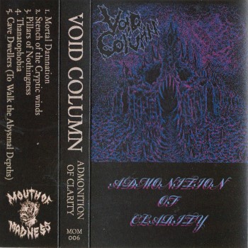 VOID COLUMN - Admonition Of Clarity