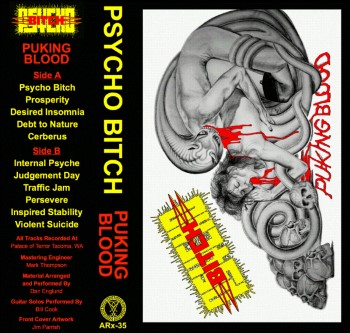 PSYCHO BITCH - Puking Blood (Yellow)
