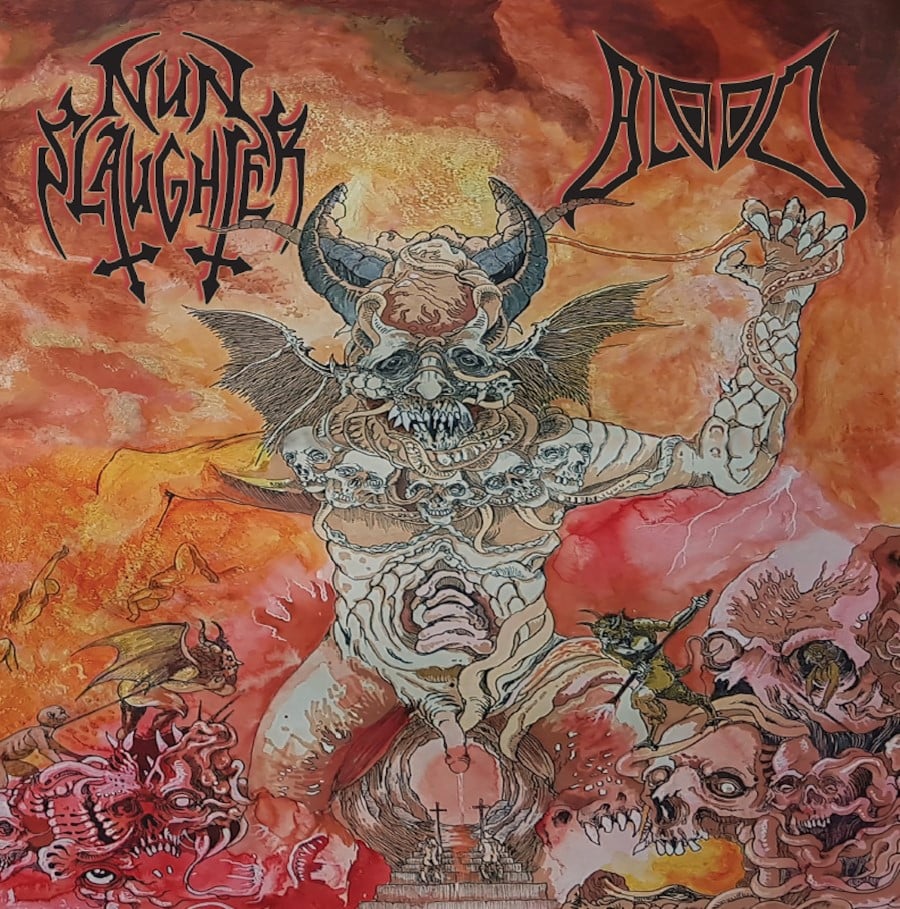 NUNSLAUGHTER / BLOOD - Split