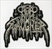 NUNSLAUGHTER - Hells Unholy Fire Logo (Silver On Black)