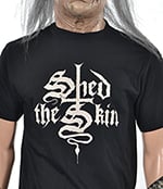 SHED THE SKIN - Logo (Black Ts - Bone Colored Logo)