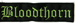 BLOODTHORN - Logo