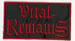 VITAL REMAINS - Logo