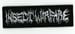 INSECT WARFARE - White Old Logo