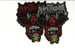 NUNSLAUGHTER - Shaped Demon Bat Boiling Christian Skulls (Red Logo)