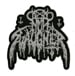 NUNSLAUGHTER - Hells Unholy Fire Logo (Silver On Black)