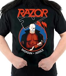 Relapse Records TS4391 RAZOR Shotgun Justice T-Shirt NEW 