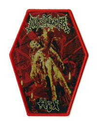 NUNSLAUGHTER - Hex (Coffin Shaped Red Border)