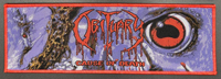 OBITUARY - Cause Of Death (Rectangle Strip-Red Border)