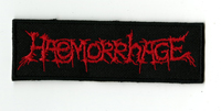 HAEMORRHAGE - Red Logo On Black