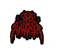 NUNSLAUGHTER - Red Logo / Shaped Hells Unholy Fire Logo