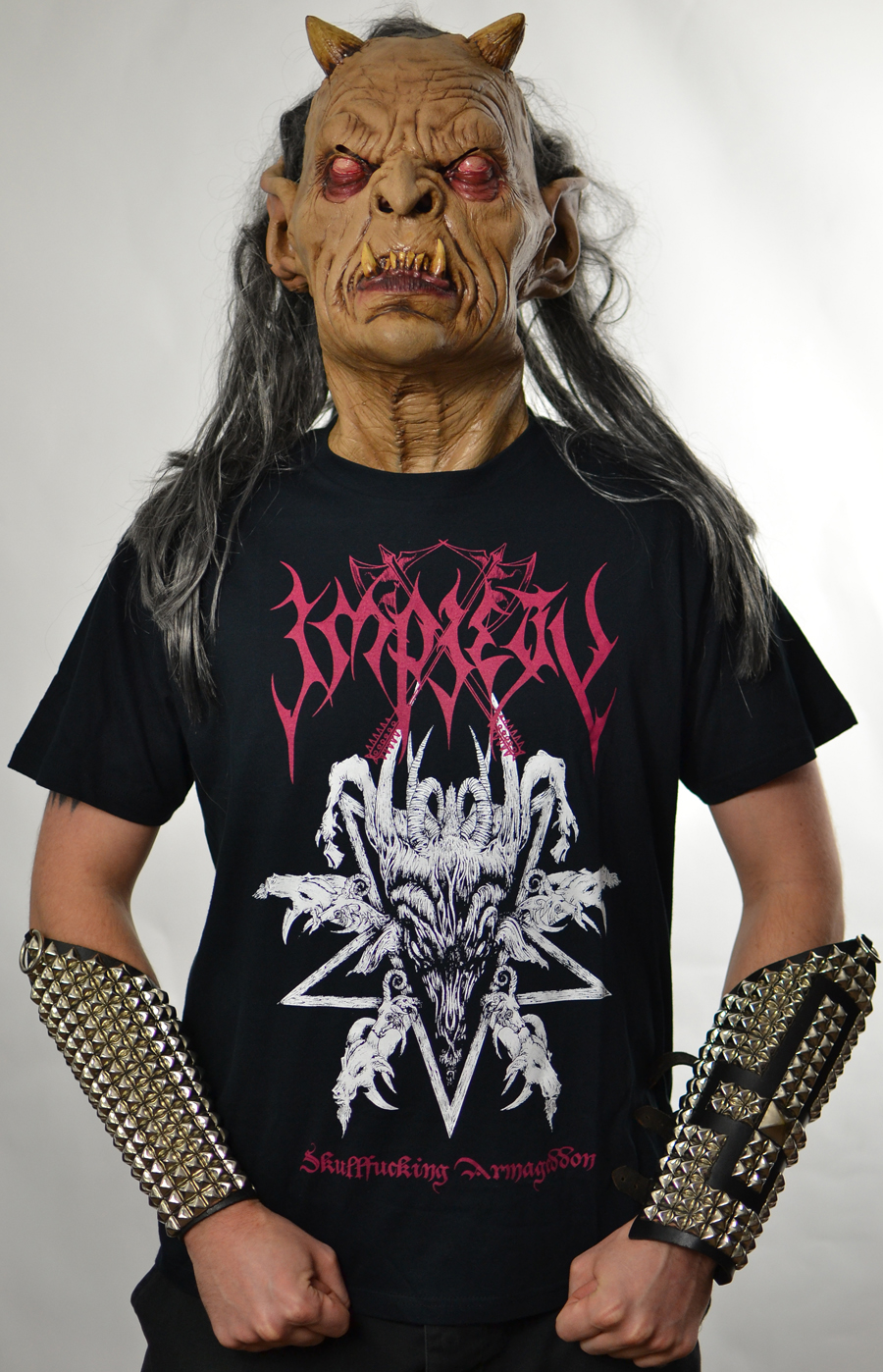 IMPIETY - Skullfucking Armageddon (Magenta Logo) (T-Shirt / 2XL)