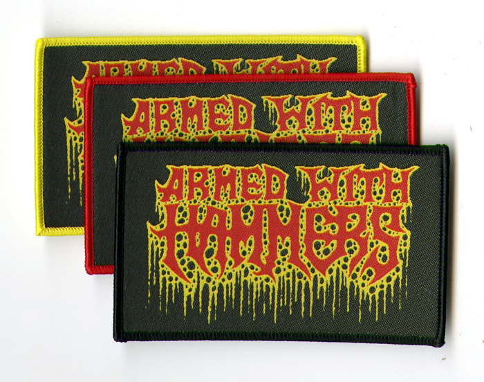 ARMED WITH HAMMERS - Logo (Red Border)