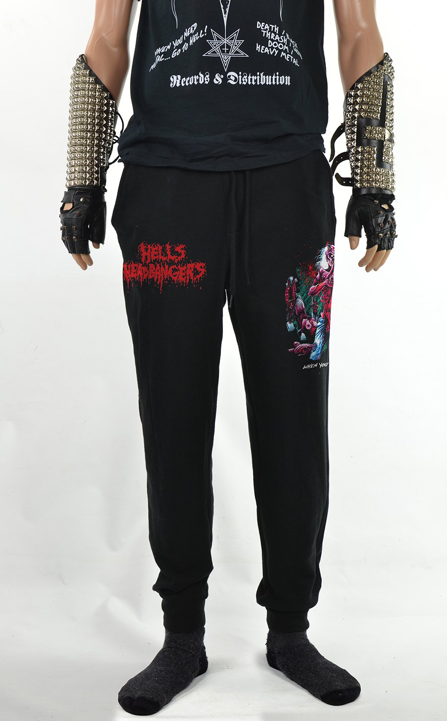 Heavy cheap metal sweatpants